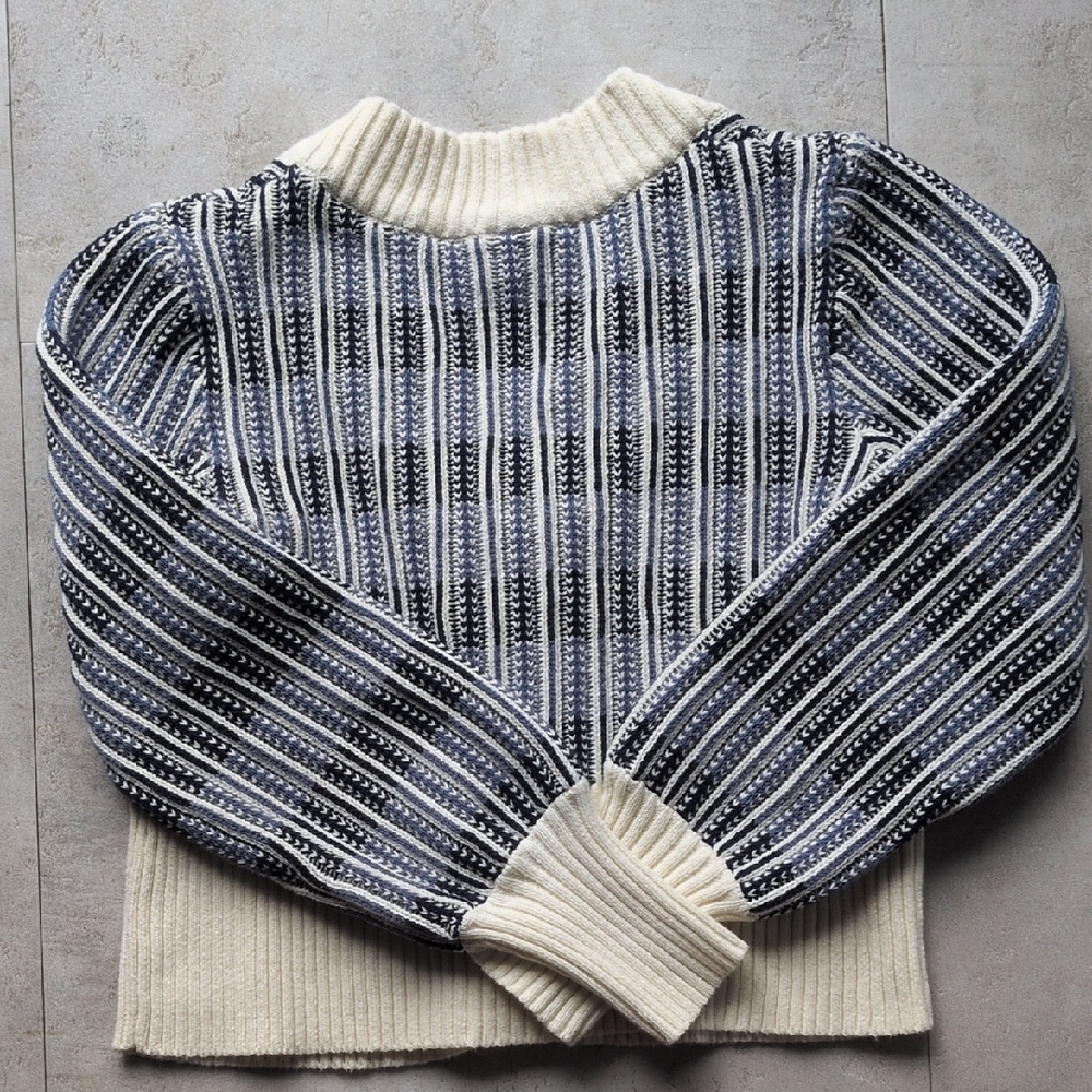 Melrose and Market Cream and Black Striped Cardigan - Picture 5 of 5